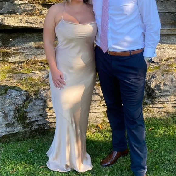 Worn once- Show Me Your Mumu - Tuscany Slip Dress- Champagne- XL - Picture 2 of 4